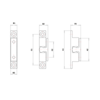 52-121-1 MODULAR SOLUTIONS DOOR PART<br>BALL LATCH 70MM